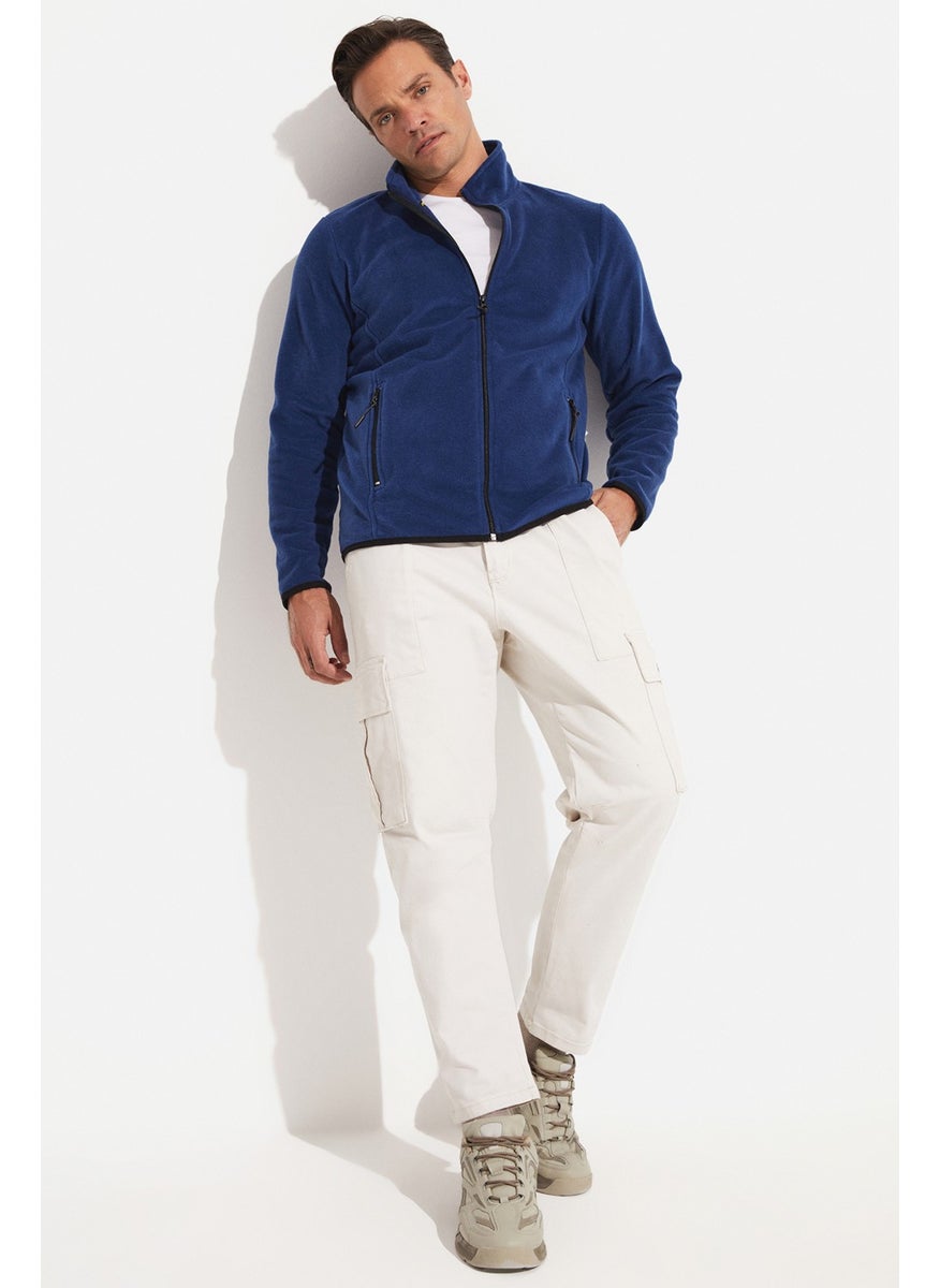 JOYSTAR Men's Regular Fit Zippered Fleece Sweatshirt  - Image 3