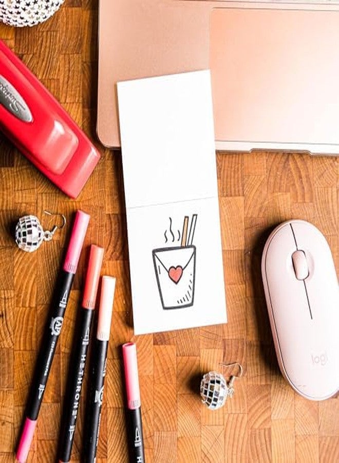 A Brighter Year The Original Adult Mini Coloring Book - XOXO Valentine Edition - 3” x 3” Pocket Size, 50 Pages, Lay Flat Binding, Thick Paper, No Bleeding - Stress/Anxiety Relief - Relaxation, Gift - Image 4
