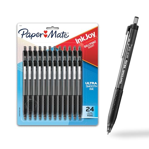 Paper Mate InkJoy 300RT Retractable Ballpoint Pens, Medium Point (1.0mm), Black, 24 Count - Image 1