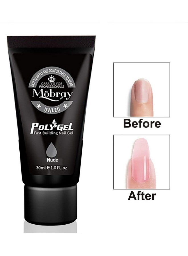 Mobray مجموعة جل الأظافر بولي من موبرى - مجموعة جل الباني - تمديد الأظافر - جل أكريليك - أظافر مزيفة (#07-نود - 30 مل) - Image 3