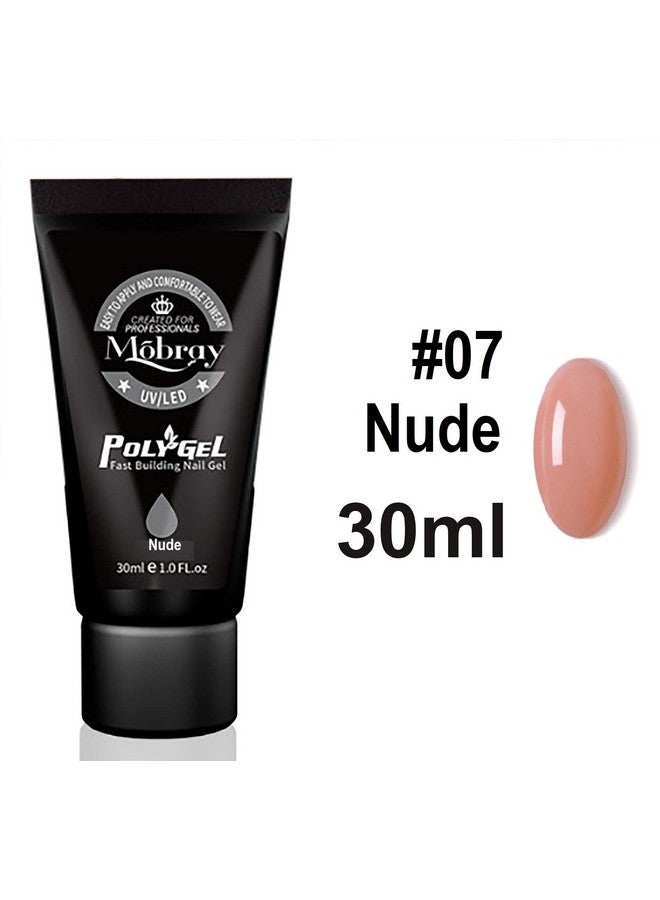 Mobray مجموعة جل الأظافر بولي من موبرى - مجموعة جل الباني - تمديد الأظافر - جل أكريليك - أظافر مزيفة (#07-نود - 30 مل) - Image 2