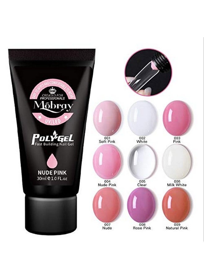 Mobray مجموعة جل الأظافر بولي من موبرى - مجموعة جل الباني - تمديد الأظافر - جل أكريليك - أظافر مزيفة (#07-نود - 30 مل) - Image 4