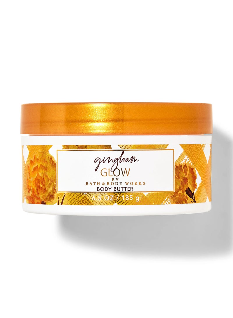 باث آند بودي وركس زبدة الجسم المخفوقة برائحة جينجهام جلو من باث آند بودي وركس، 185 جم - Image 1