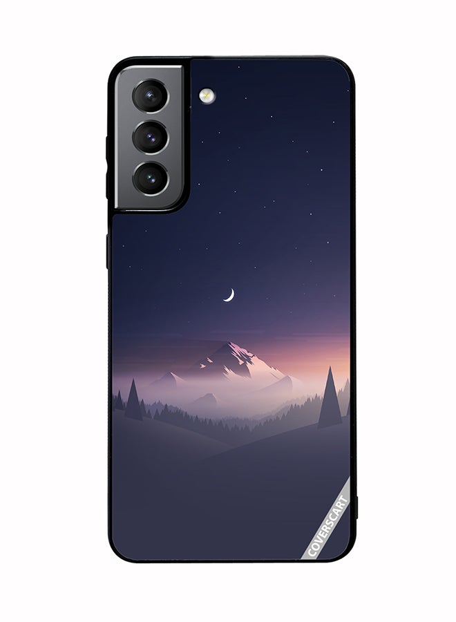 COVERSCART Protective Case Cover For Samsung Galaxy S21 FE 5G Spiritual Mountain Design Multicolour