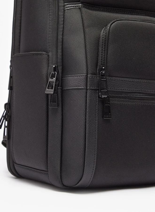 DUCHINI Textured Backpack with Zip Closure