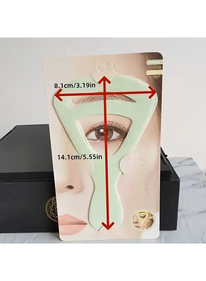 2 Pcs Silicone Eyebrow Shaping Stencil Reusable Natural Arch Brow Template Guide - Image 4