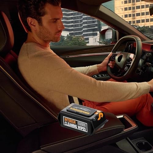HEXONIQ® Car Interior Cleaning, Dashboard Glass Leather Wet, Dust All-Purpose Car Protectant Wipes for Seats, Windows, Sofa, Steering (Pack of 1-80 Pcs) - Image 5