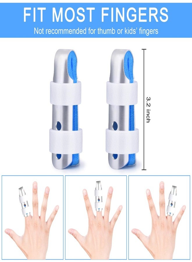 Sopito Finger Splint, 2pcs Finger Support Brace for Arthritis Knuckle Immobilizationm, Middle Size - Image 3