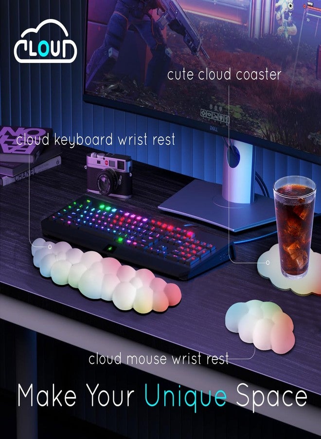 Labeol مسند معصم لوحة المفاتيح Labeol Cloud (مجموعة قوس قزح) - Image 2