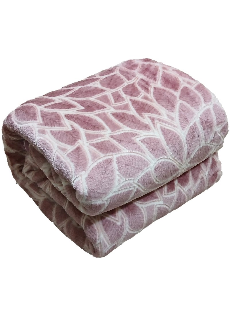 T G H Flannel Blanket Micro Fiber Throw Blanket, for All Season Fluffy Blanket Warm and Light Weight for Bed Throws & Sofa,Comfortable and Soft Flannel Fleece Blanket  - Image 1