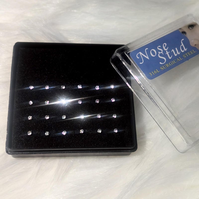 clbxzwc 24-60pcs nose ringsï¼Œnose rings for womenï¼Œnose studsï¼Œnose piercings ï¼ˆ1.5mm 1.8mm 2mm 2.5mm 3.0mmï¼‰ - Image 2