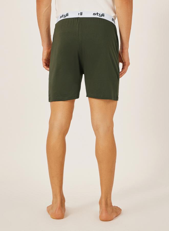 Styli Pack of 2 - Knitted Boxer With Elasticated Waistband  - Image 5