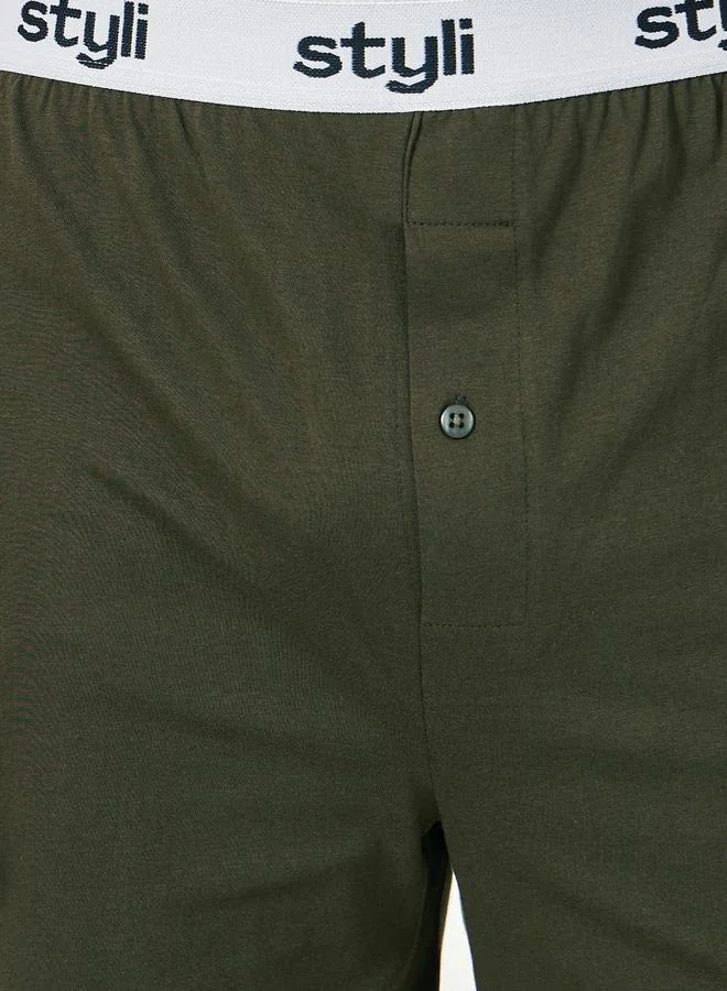 Styli Pack of 2 - Knitted Boxer With Elasticated Waistband