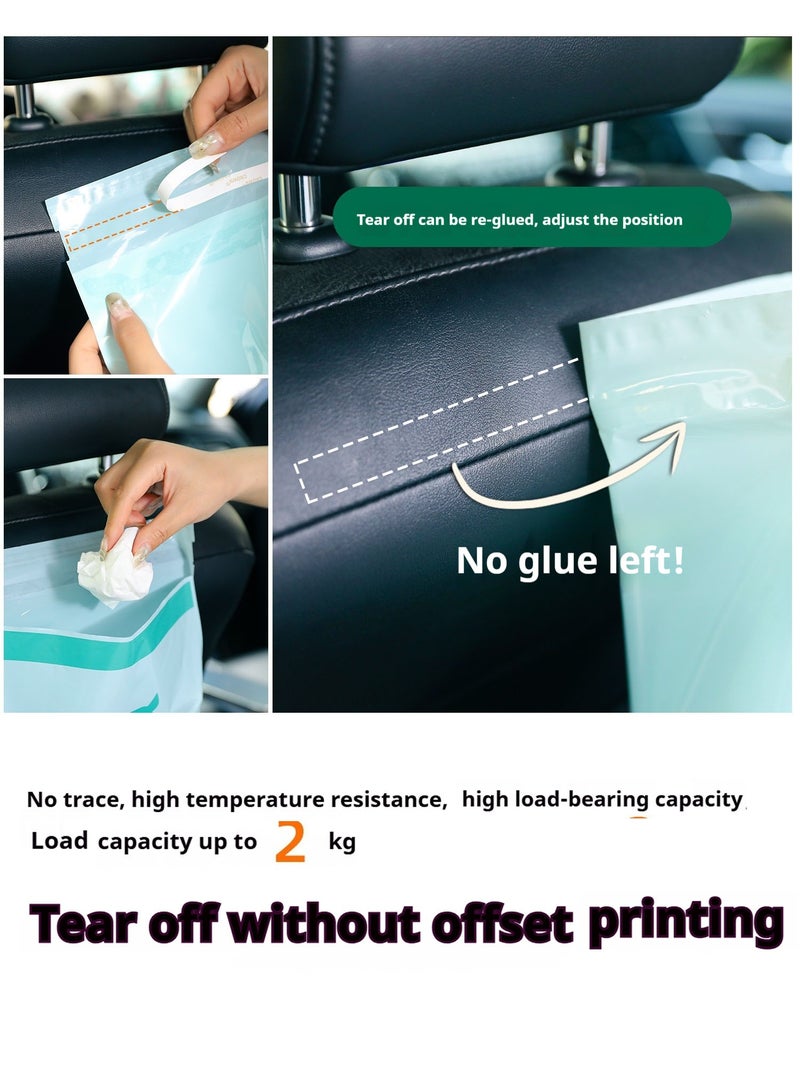 Self Adhesive Trash Bags 15 Pcs,Waterproof Car Garbage Bag Disposable Trash Bags Leak Proof,Vomit Bags For Cars,Kitchens,Bedrooms,Study Rooms,Travel,Camping,Office  - Image 2