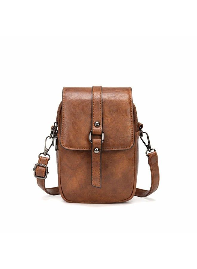 My Friday Women Vintage Crossbody Phone Bag, Small Messenger Shoulder Bag Cash Handbag Wallet Purse - Image 1