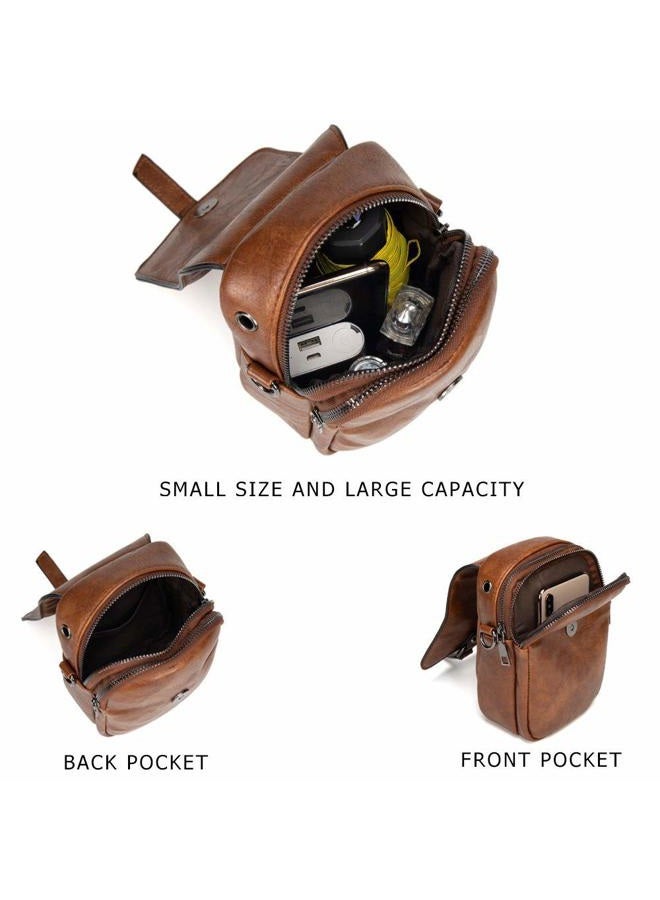 My Friday Women Vintage Crossbody Phone Bag, Small Messenger Shoulder Bag Cash Handbag Wallet Purse - Image 4