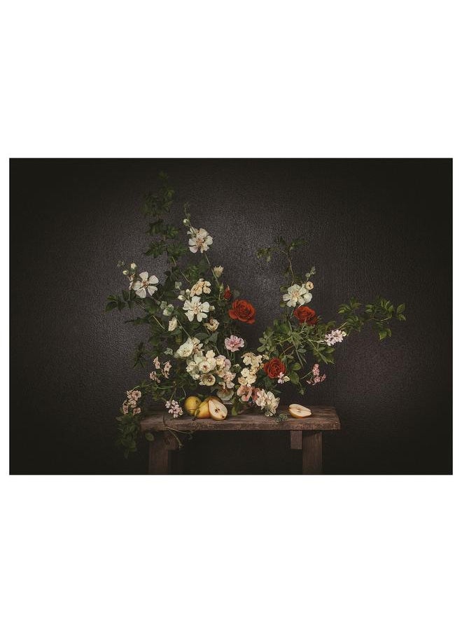 ماركة غير محددة صورة زهور-على حائط أسود، 70×50 سم  - Image 1