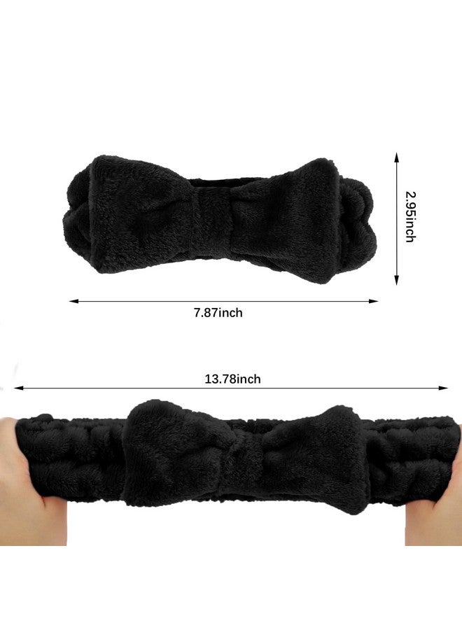 CIEHER Hairband, 8Pcs White & Black Spa Headband For Bachelorette Party Favors, Bride & Bridesmaid, Yoga, Sports, Home Use - Image 3