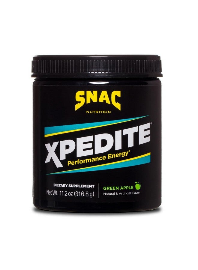SNAC XPEDITE Preworkout Performance Energy Drink Supplement, Green Apple Pre Workout Powder (24 Servings) - Image 1
