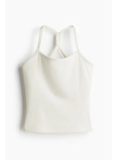 اتش اند ام Integral-bra sports strappy top with SoftMove™