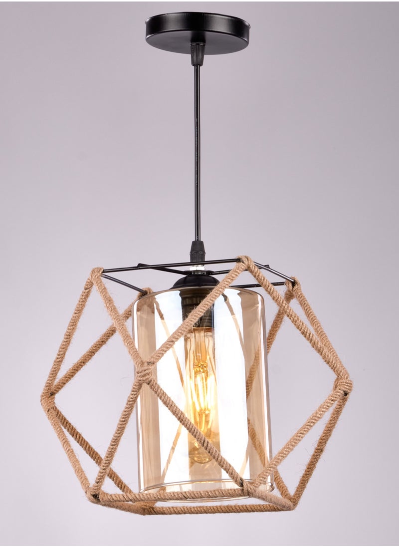 NAGAFA SHOP Modern rope black pendant R1034  - Image 1