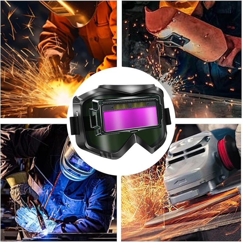 Auto Darkening Welding Helmet Head Mounted Protective Lens For Professionals Beginners - Image 4