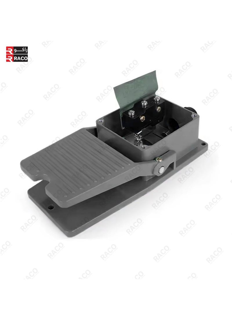 RACO USPRO LT-4 Heavy Duty Metal Foot Switch Maintained Action SPDT NO NC Momentary Electric Pedal Foot Switch with Foot Guard Aluminium Case 250V/15A - Image 5