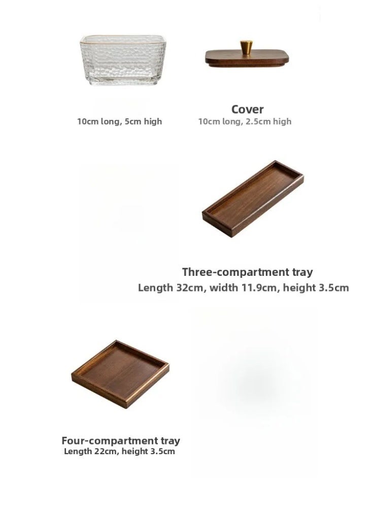 Airtight Dry Fruit Serving Tray with Locking Lid - For Dates, Nuts, Baklava - Image 2