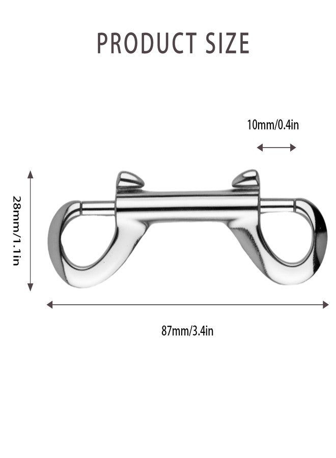 Heran Double Ended Bolt Snaps,12 PCS 3.4 Inch Alloy Trigger Clips for Key Chains, Leashes,Collars - Image 2