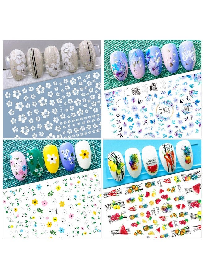 WSYUB Nail Stickers 24 Stickers For Nails Art Self Adhesive Nail Art Sticker Decals Nail Supplies Kit Large Sheets - Image 4