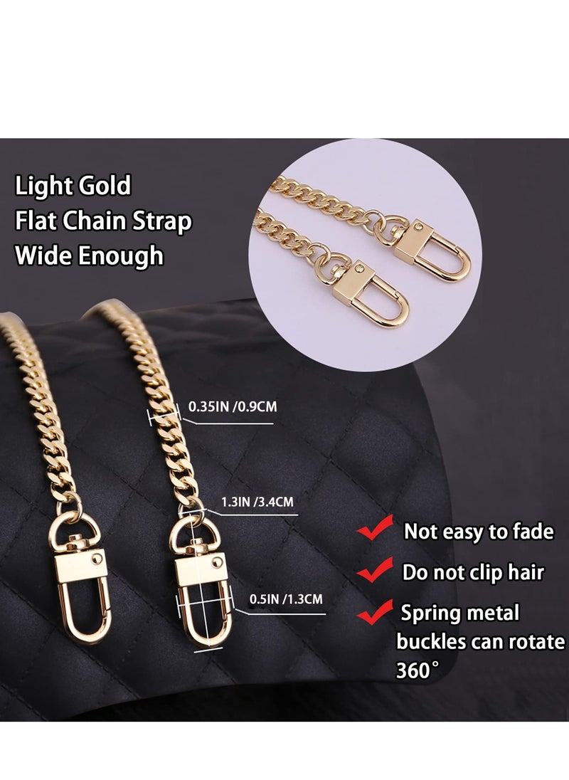 KASTWAVE - Bag Extension Chain, 23 Inch Purse Chain with Pearl Strap Spring O Ring Buckle Gold Replacement Strap Universal Handbag Shoulder Crossbody Bag Chain Strap Extender Women'S Gift - Image 1