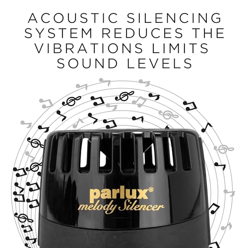 Parlux Melody Silencer Hair Dryer Attachment for Noise Reduction. Compatible with Parlux Hairdryers. Lightweight for Salon & Home Use. (Black) - Image 2