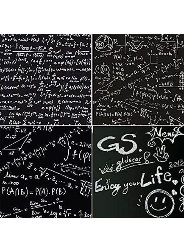 ورق سبورة سوداء ذاتي اللصق طويل للغاية قابل للازالة مقاس 45 × 200 سم، لديكور حائط المكتب والمنزل والمدرسة - Image 1