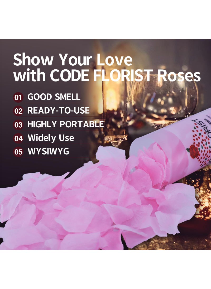 CODE FLORIST CODE FLORIST 1100 PCS Silk Rose Petals for Valentine's Day Fake Rose Petals for Romantic Night Wedding Proposal Anniversary Flower Decorations(Separated Scented Light Pink)  - Image 3