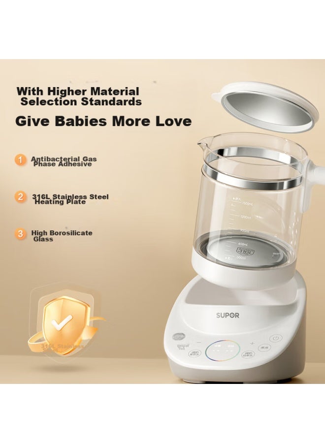 Supor Constant Temperature Kettle, Baby Formula Maker, Home Glass Health Pot, Multifunctional Milk Powder Maker, Bw10 - Image 4