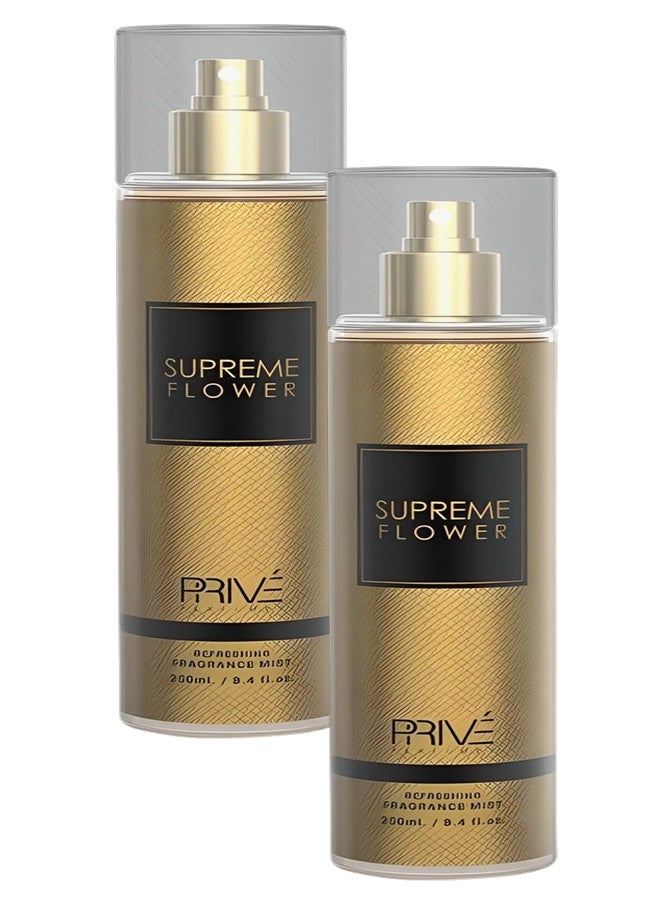 PRIVE 2 Pieces Supreme Flower Body Mist 250ml - Image 1