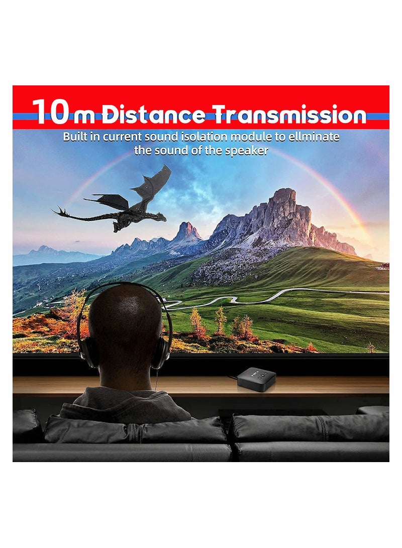 2-in-1 Bluetooth 5.0 Transmitter & Receiver for TV, Car & Home Audio - Low Latency, Long Range Wireless Adapter - Image 4