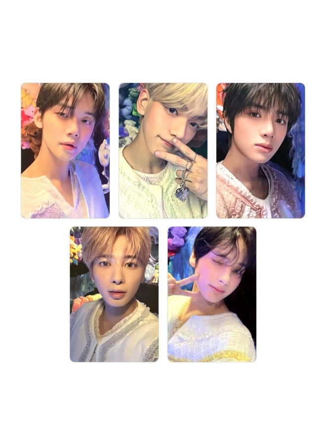 NIBEMINENT 5 Pcs Kpop TXT TEMPTATION Lomo Cards Card For Fans Collection Gifts - Image 1