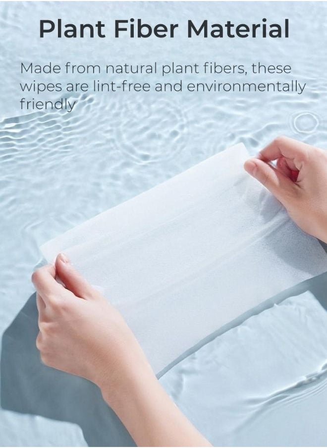 TEN-M JOURNEY Ultra Soft Wet Wipes Toilet Sheets, Flushable Cotton Toilet Wet Wipes, Eco-Friendly Portable Pure Water Wet Wipes Sheets 60 Sheets Per Pack  - Image 3
