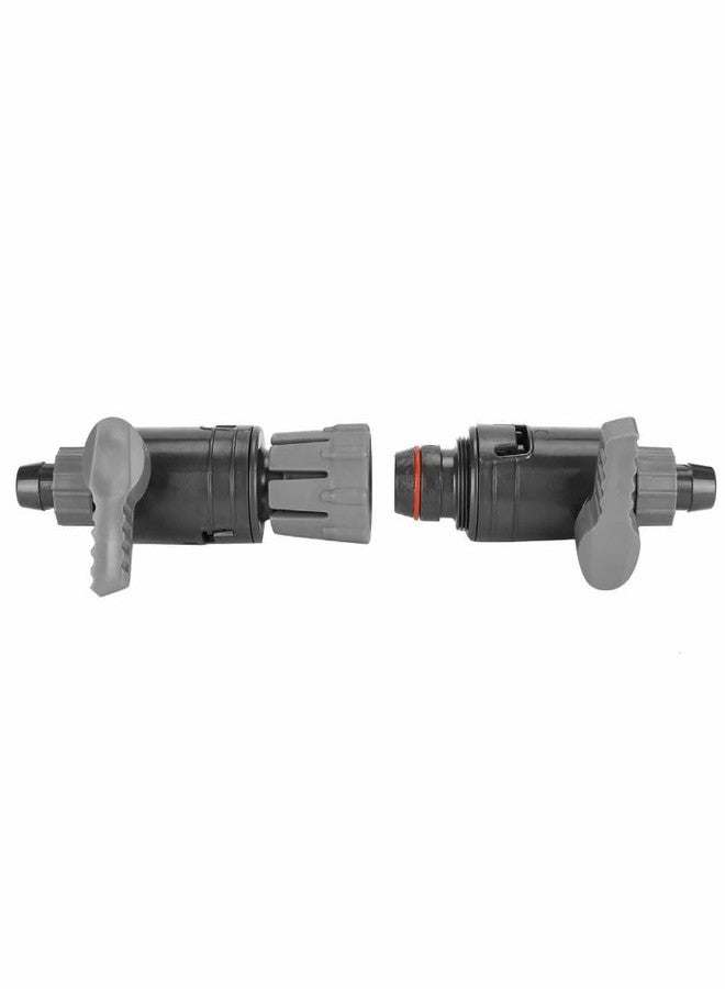 Chiffonade Grey Double Tap Plastic Connector Water Control Valve Filter Systems Aquarium Connector Accessories(16/22mm) - Image 3