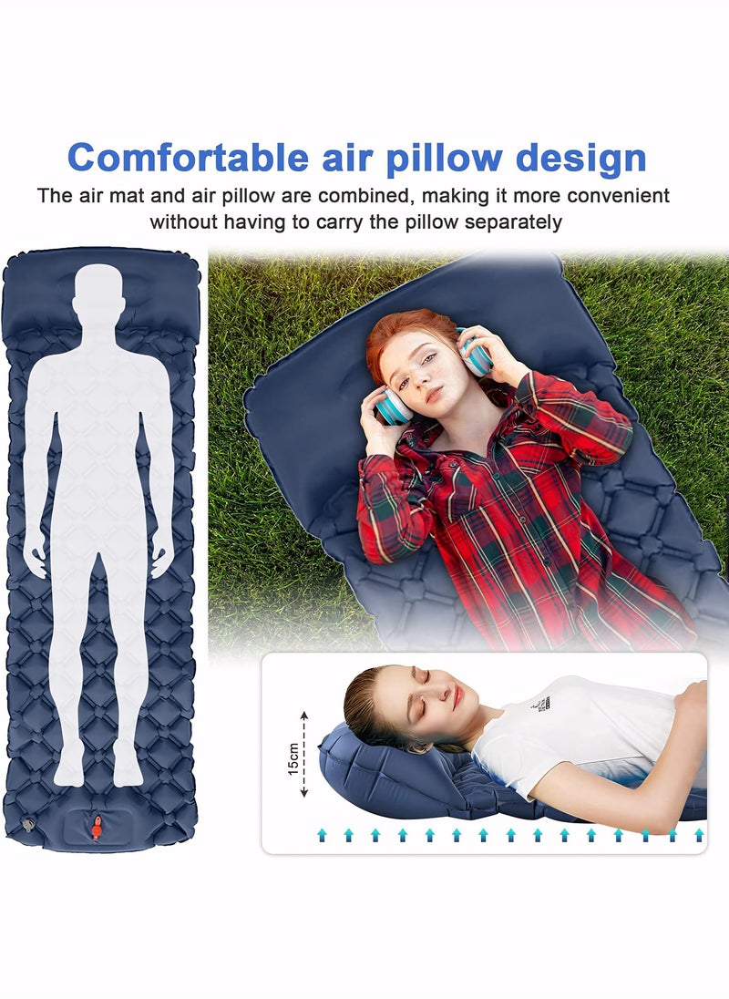 Generic - Camping Mattress Sleeping Mat, Ultralight Inflatable Camping Sleeping Pad with Built-in Foot Pump, Hiking Mat Camping Bed Air Mattress for Camping & Hiking Equipment - Image 1