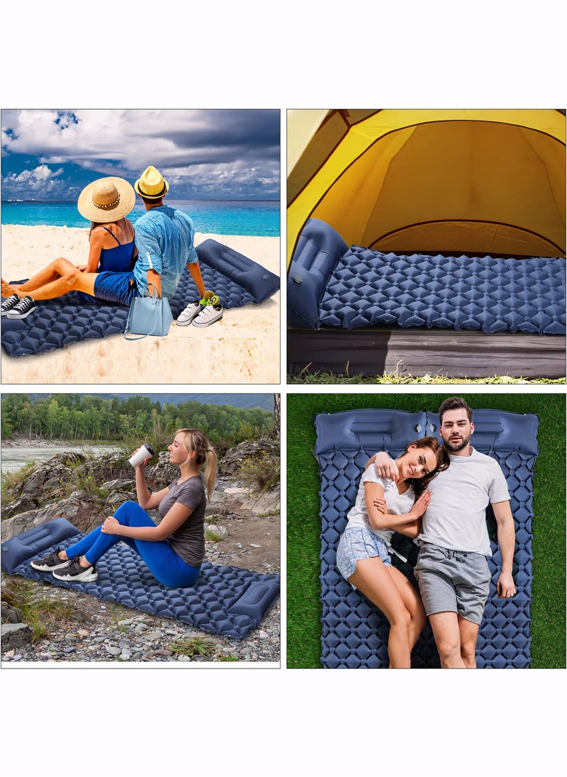 Generic - Camping Mattress Sleeping Mat, Ultralight Inflatable Camping Sleeping Pad with Built-in Foot Pump, Hiking Mat Camping Bed Air Mattress for Camping & Hiking Equipment - Image 1