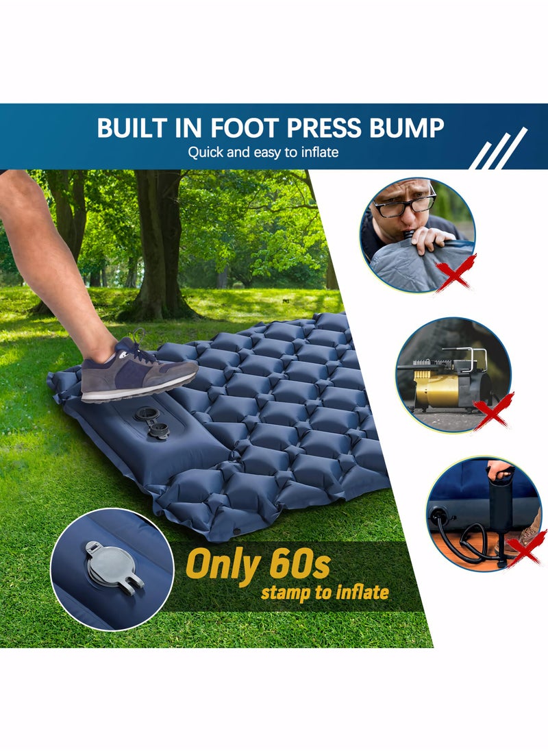 Generic - Camping Mattress Sleeping Mat, Ultralight Inflatable Camping Sleeping Pad with Built-in Foot Pump, Hiking Mat Camping Bed Air Mattress for Camping & Hiking Equipment - Image 1