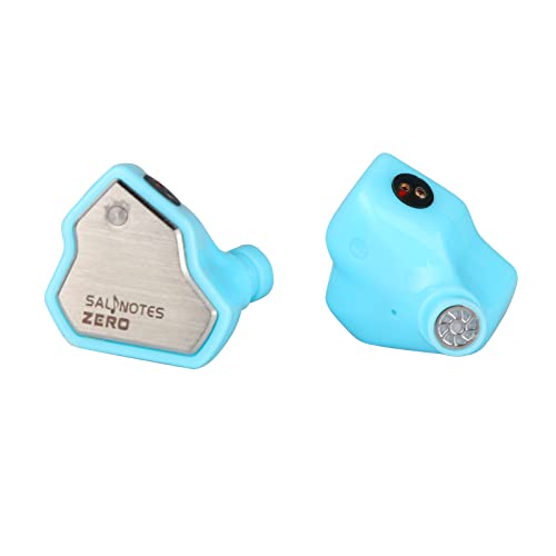 Linsoul سماعة لنسول 7Hz سالنوتس زيرو هاي فاي 10 مم سائق ديناميكي داخل الأذن مع غشاء مركب معدني لوحة وجه من الفولاذ المقاوم للصدأ كابل OFC قابل للفصل 2Pin (أزرق، مع ميكروفون، نوع C) - Image 5