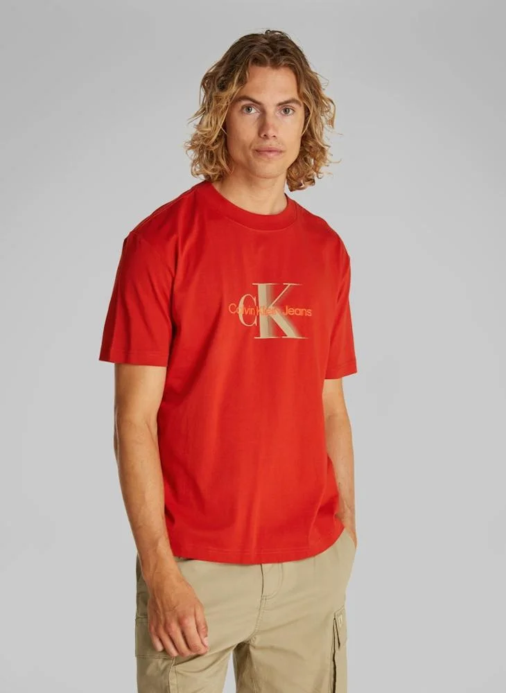 Calvin Klein Jeans Logo Crew Neck T-Shirt