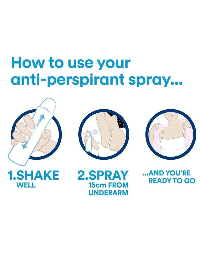 Dove Pack Of 2 Dove Women Antiperspirant Deodorant Spray Coconut And Jasmine 150ml  - Image 3