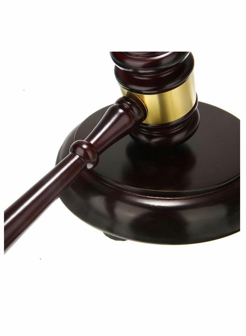 KASTWAVE Wood Gavel Wooden Handcrafted Sound Block for Lawyer - Image 3