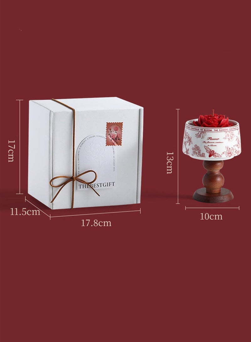 JiuAn Soy Wax Scented Candles Gift Set with Essential Oils - Relaxation Stress Relief Gifts for Women, Mom, Wife - Birthday, Holiday, Spa & Bath Present(leather tobacco) - Image 3