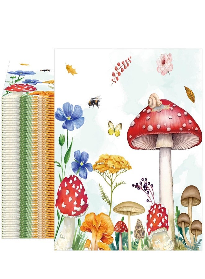 Muplaya 40pcs Mushroom Napkins for Mushroom Party Decorations 2-Ply Forest Birthday Decorations,Disposable Paper Fall Napkins for Fairy Tale Party Baby Shower Children's Birthday Party Supplies - Image 1
