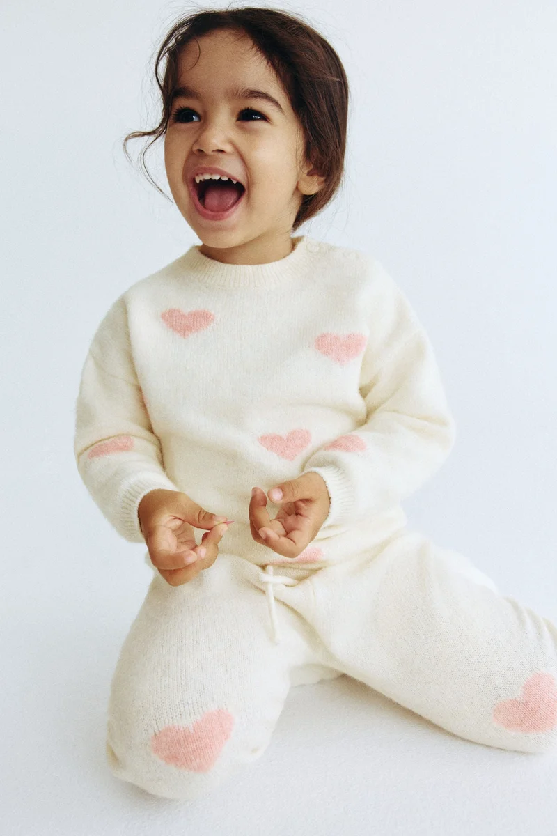 اتش اند ام طقم محبوك من قطعتين